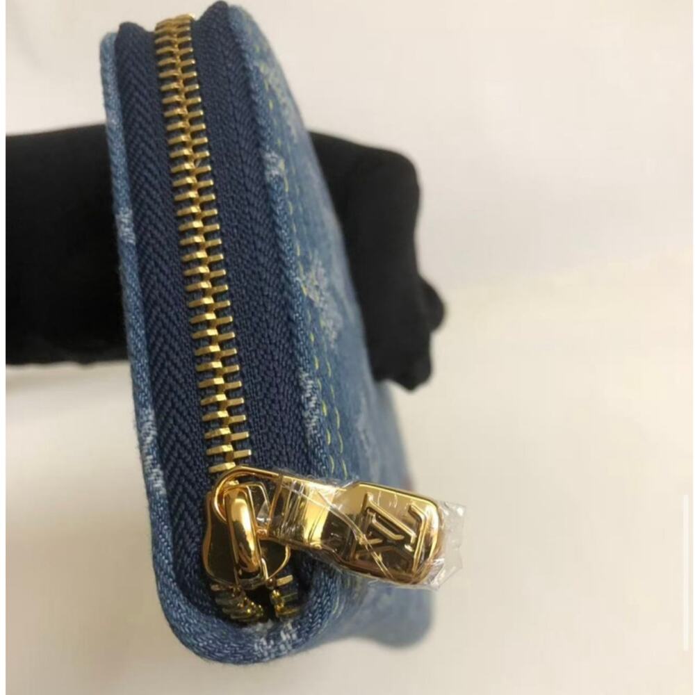 🍒 Denim Zippy Wallet | Monogram | Playful 🍒 - Picture 5 of 16